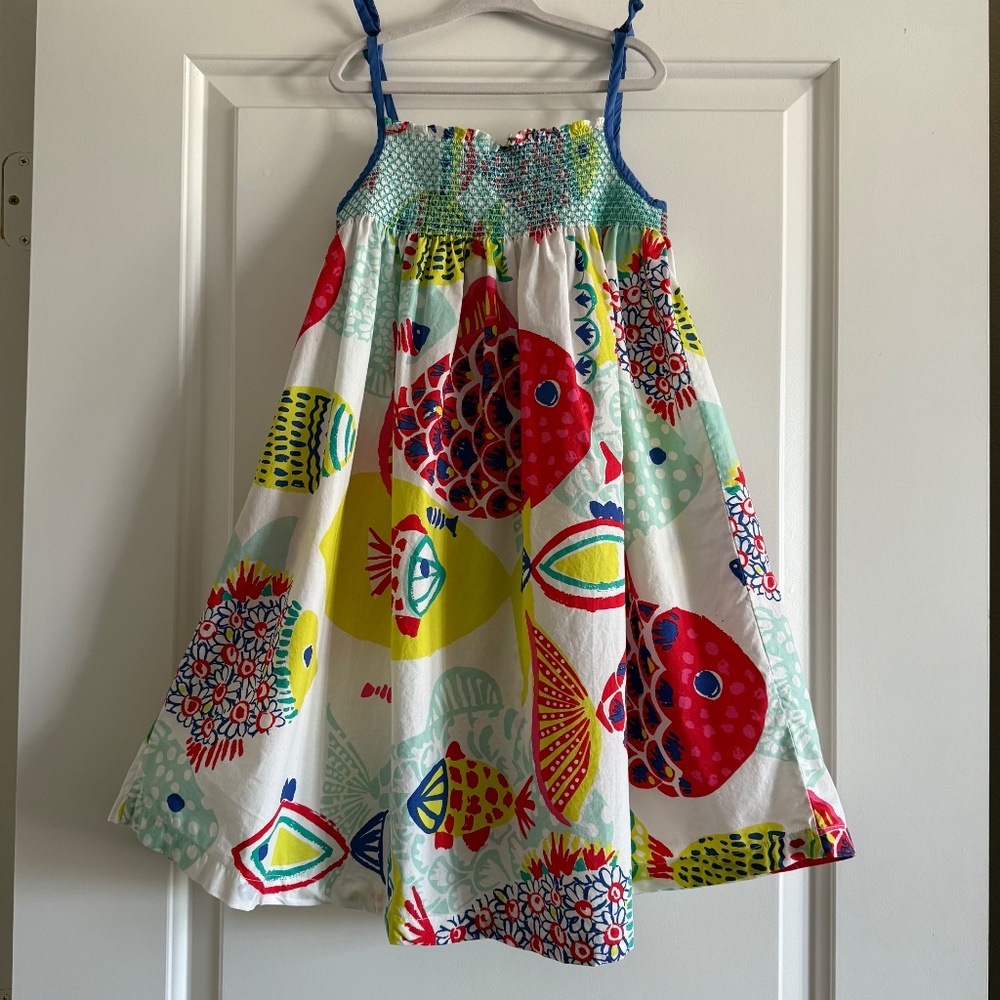 Mini Boden Girl's Fish Tank Dress size 7-8Y - Picture 3 of 12